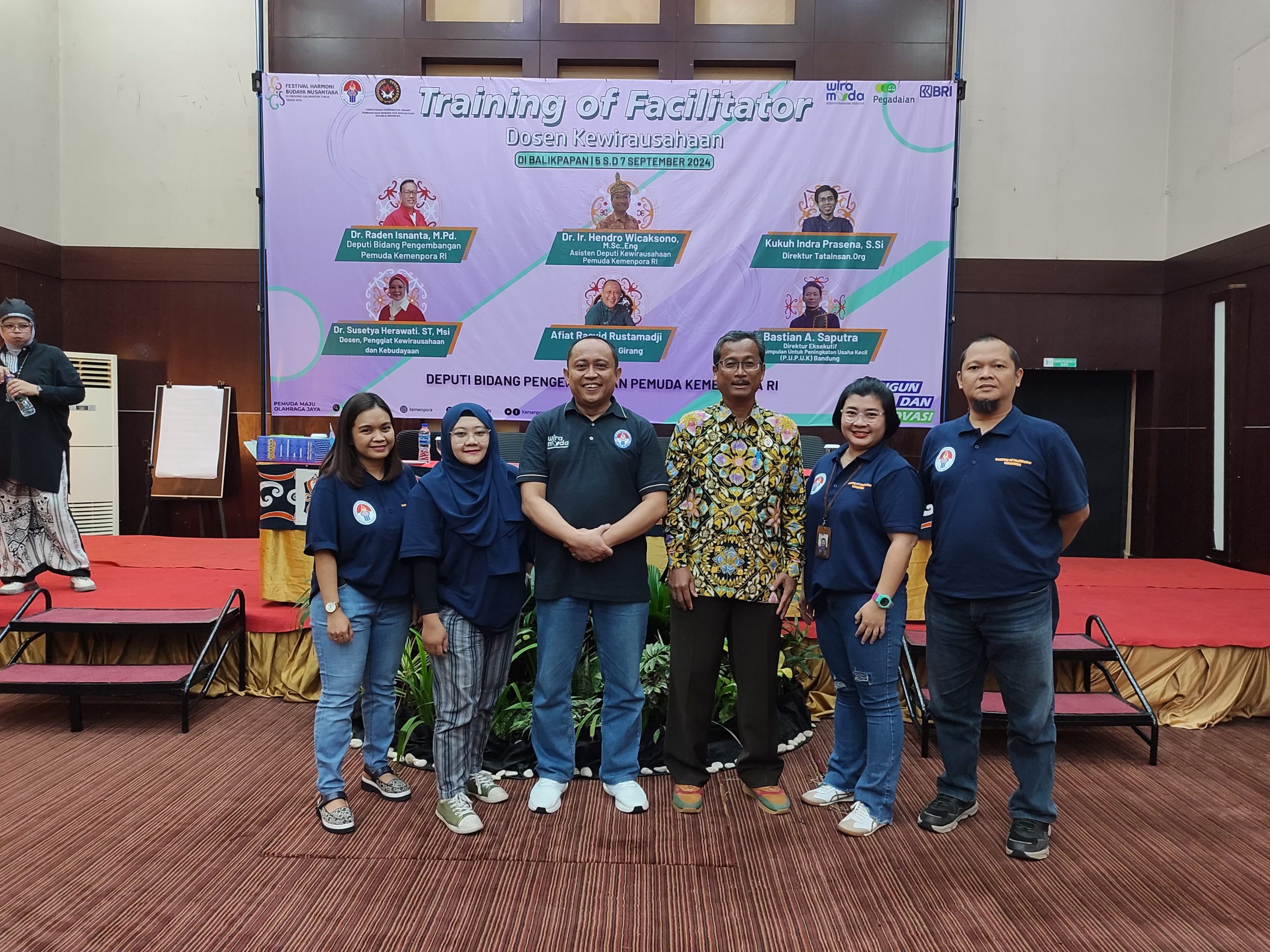 Tiga Dosen Jurusan Administrasi Bisnis Politeknik Negeri Samarinda Ikuti Training of Facilitator Dosen Kewirausahaan Kemenpora RI 2024