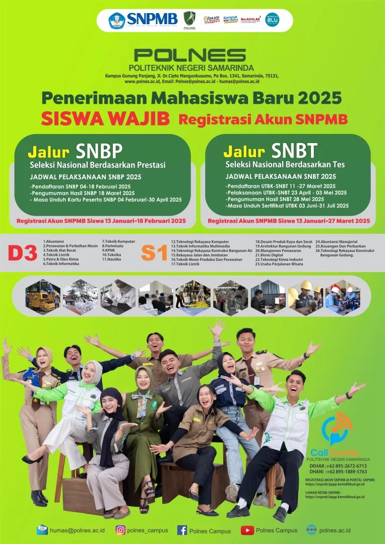 Penerimaan Mahasiswa Baru POLNES 2025