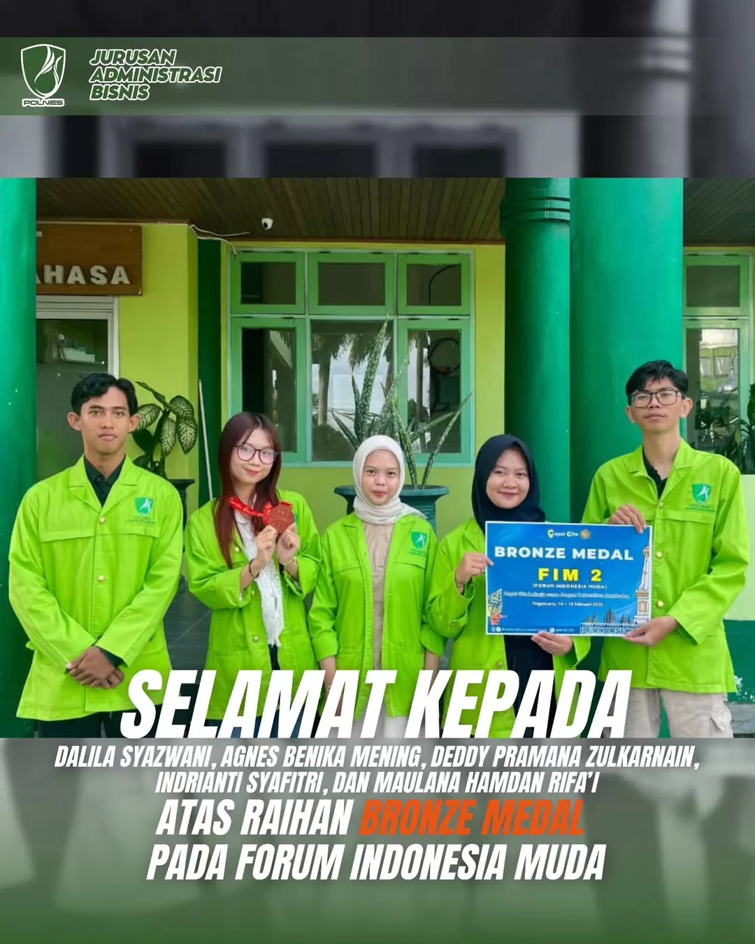 Prestasi Mahasiswa Administrasi Bisnis pada Forum Indonesia Muda 2